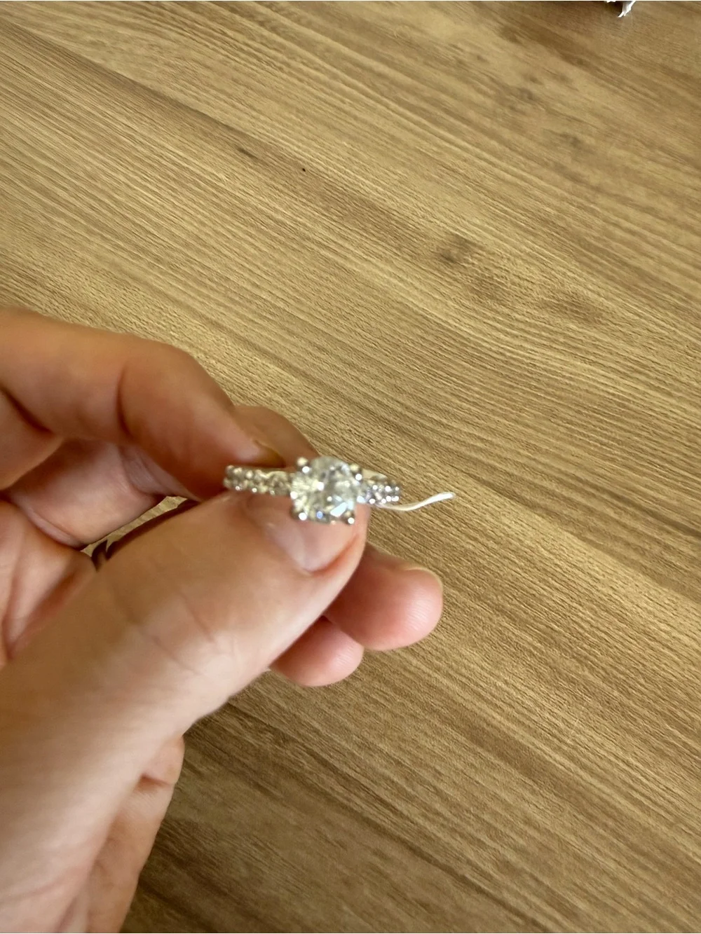 Sparkling Round Cut Solitaire Ring | Engagement Style | Size 5.5